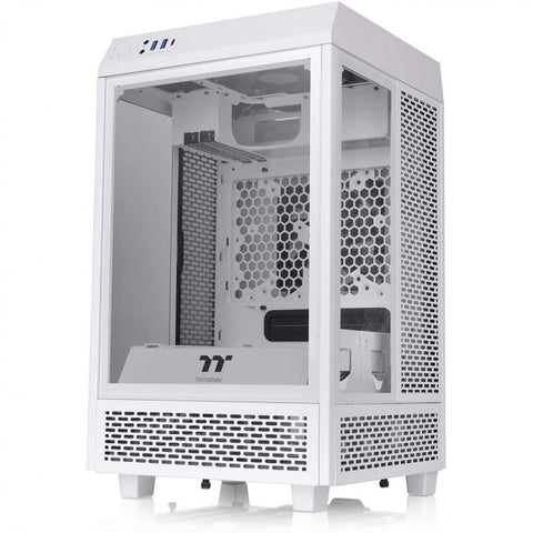 Torre m - itx thermaltake tower snow 100 - 2xven120x120 - cristal templado - blanco