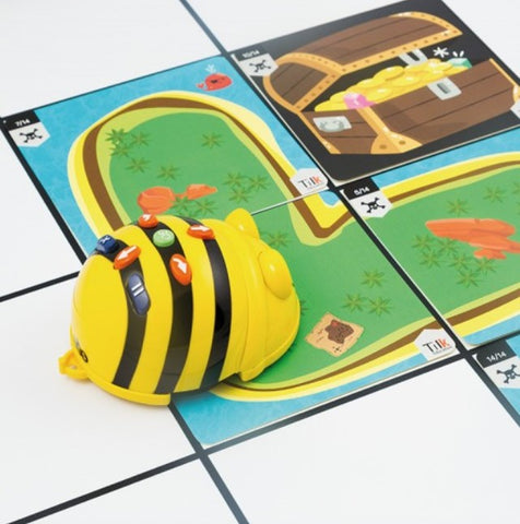 Tapete blanco bee - bot + tarjetas para tapete infantil