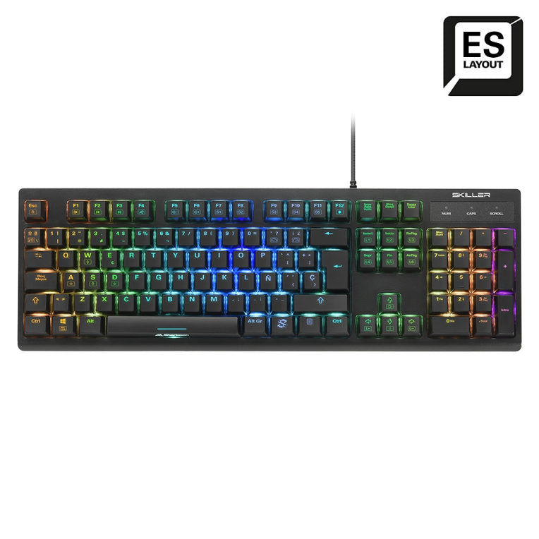 Teclado gaming sharkoon shark skiller sgk30 blue