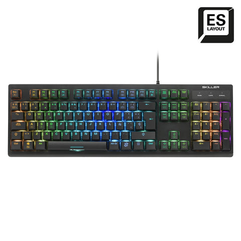 Teclado gaming sharkoon shark skiller sgk30 red