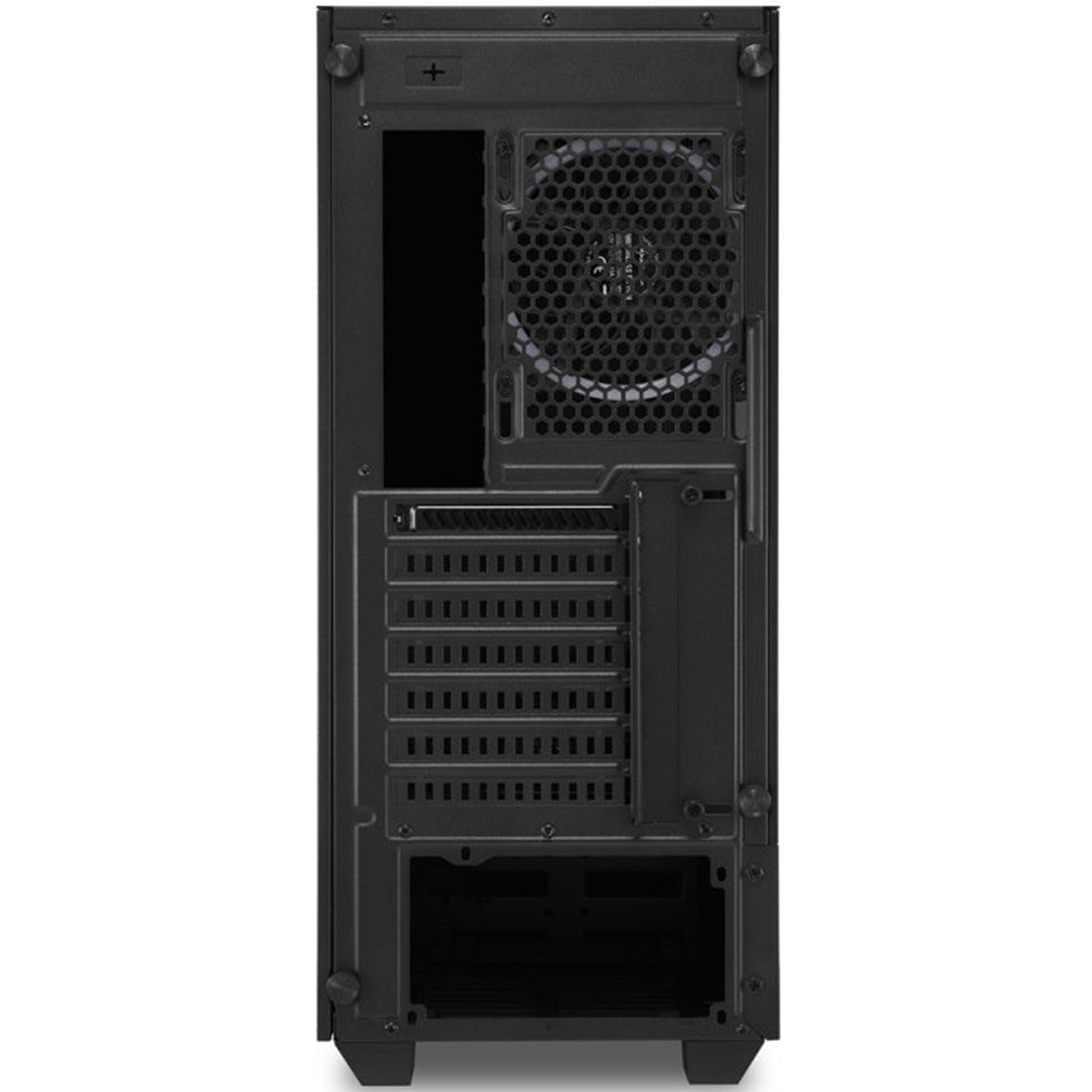 Caja sharkoon lit 200 atx 2 x usb 3.0 rgb sin fuente negro