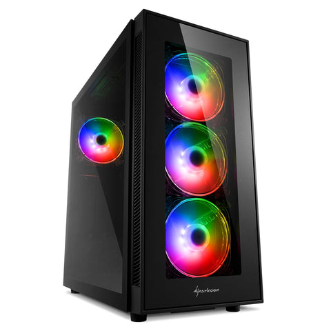 Caja sharkoon tg5 pro atx 2 x usb 3.0 2 x usb 2.0 sin fuente rgb