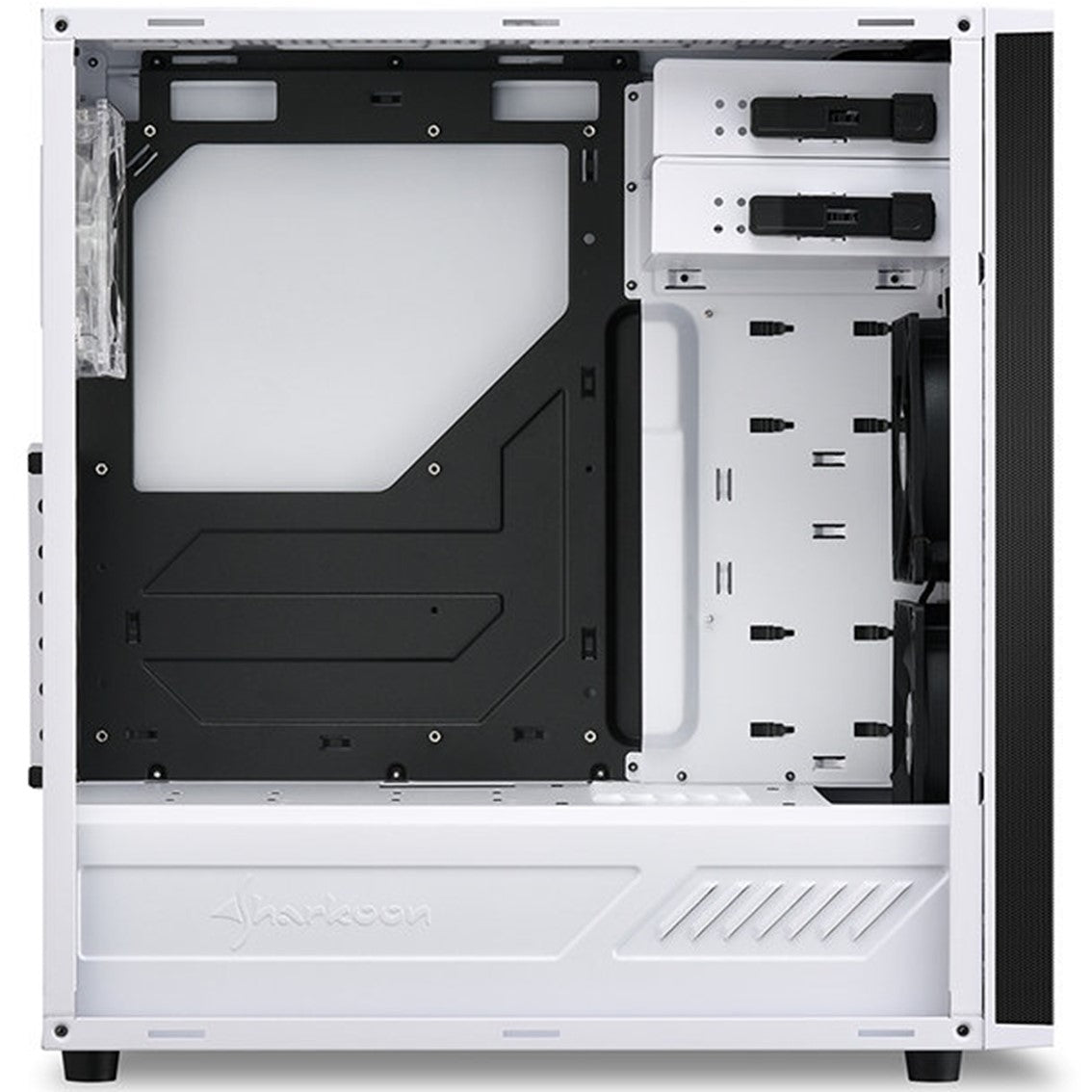 Caja sharkoon m25 - w atx 2xusb3.0 sin fuente blanco