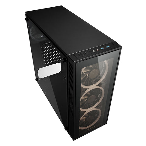 Caja sharkoon tg4 rgb atx 2xusb3.0 sin fuente