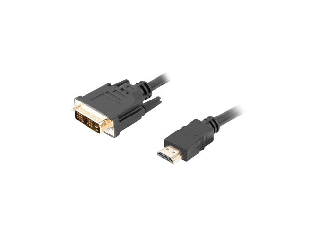 Cable hdmi lanberg macho - dvi - d 18+1 macho single link 0.5m negro