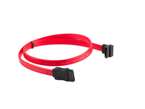 Cable sata iii lanberg 6gb - s hembra hembra angulo 0.5m rojo