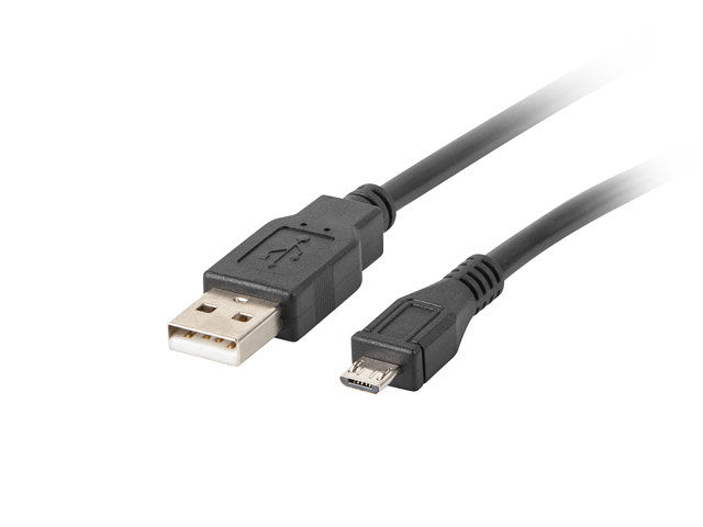 Cable usb lanberg 2.0 macho -  micro usb macho 1.8 m negro