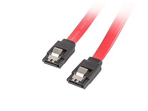 Cable sata iii lanberg 6gb - s hembra hembra clip metal 0.5m