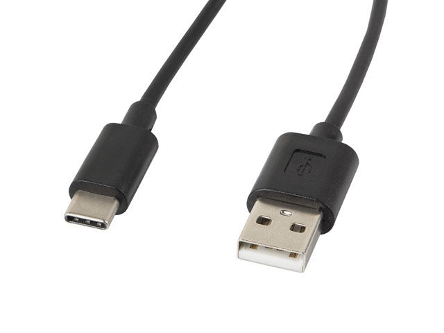 Cable usb lanberg 2.0 macho -  usb tipo c macho 1.8m negro