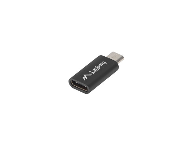 Adaptador lanberg usb 2.0 usb tipo c f - micro - b macho negro