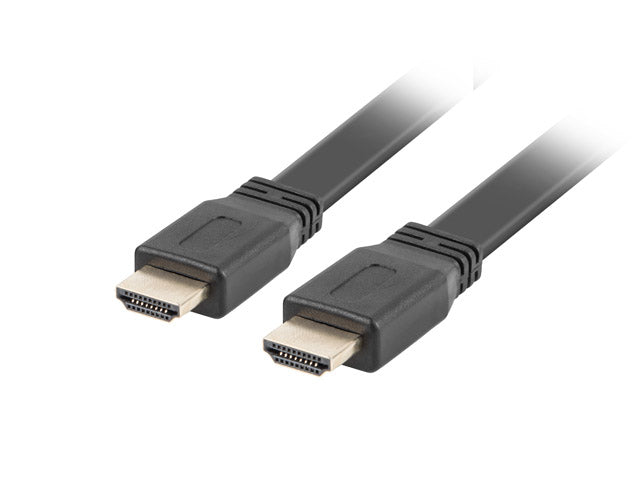 Cable hdmi lanberg macho - macho v2.0 4k plano 1m negro