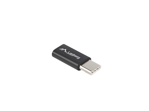 Adaptador lanberg usb 2.0 tipo c macho -  micro - b hembra negro