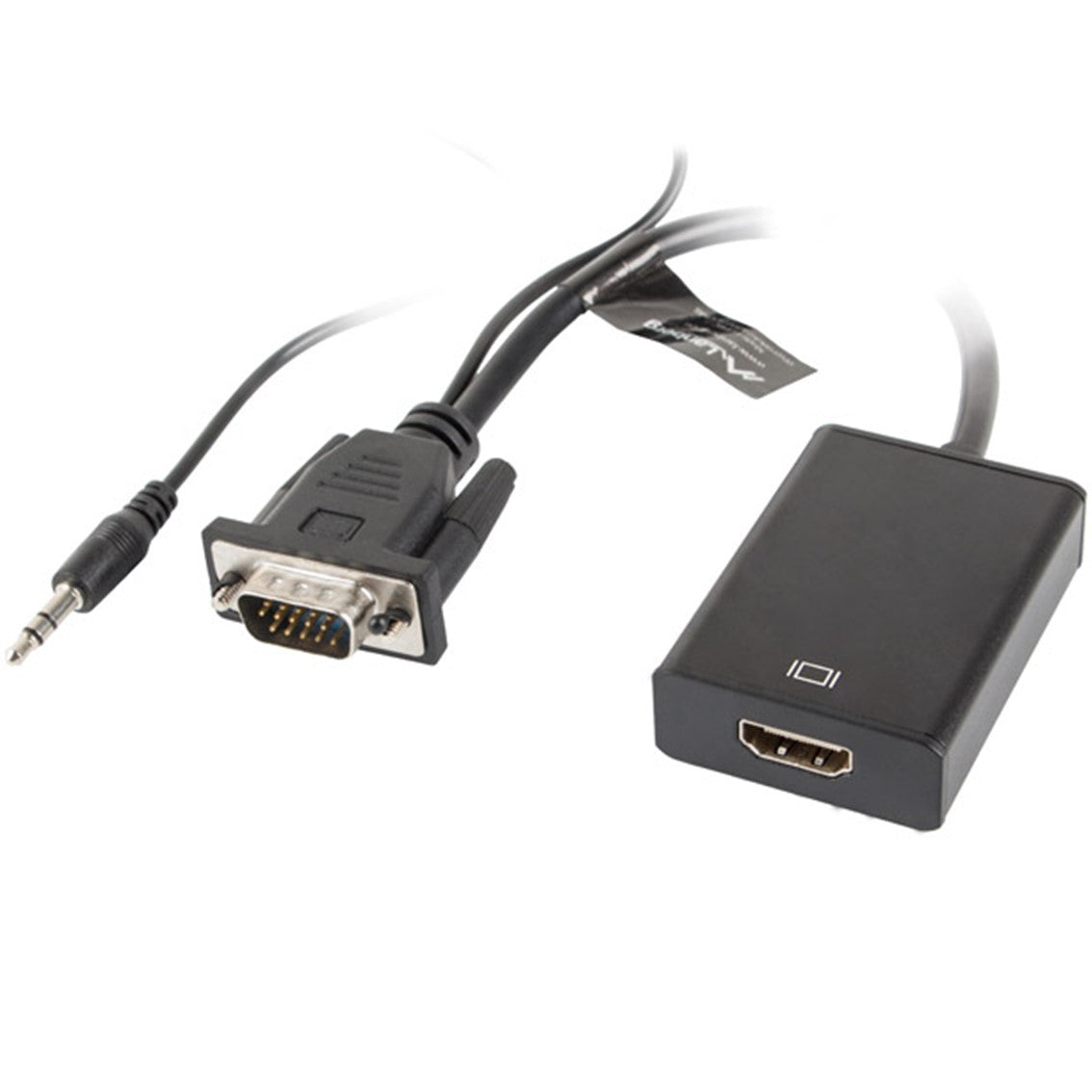 Adaptador lanberg vga macho+audio 3.5mm jack -  hdmi hembra