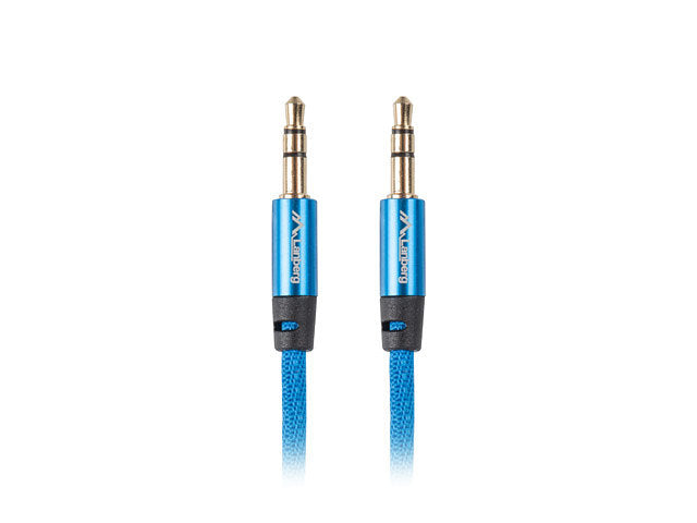 Cable estereo lanberg jack 3.5mm macho - jack 3.5mm macho 1m azul