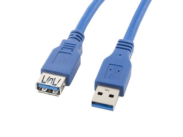 Cable alargador lanberg usb 3.0 macho hembra 1.8m azul