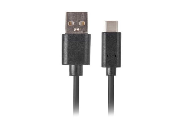 Cable usb lanberg 2.0 macho -  usb tipo c macho quick charge 3.0 0.5m negro