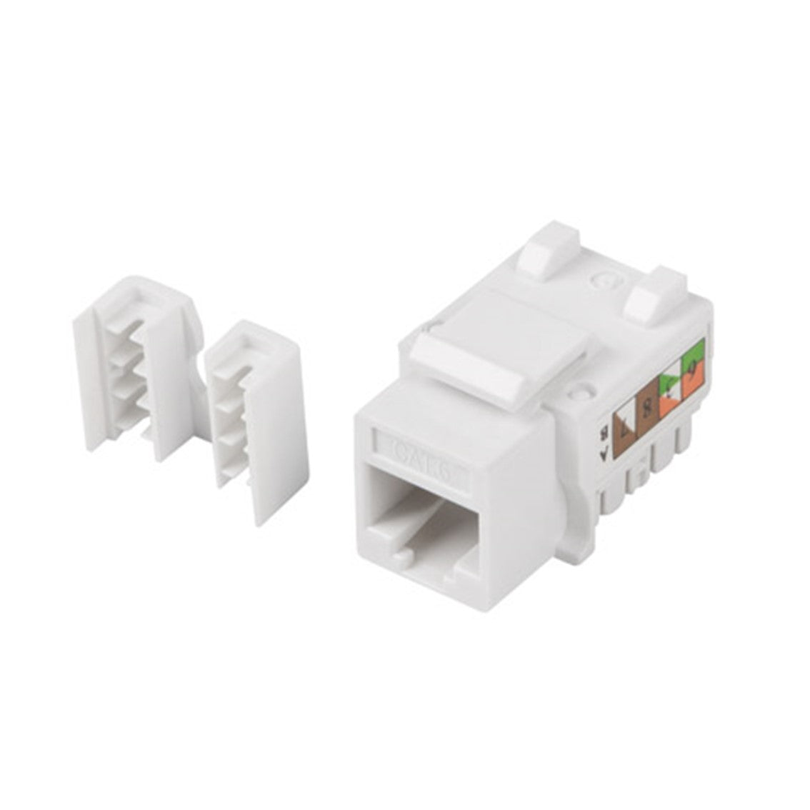 Conector keystone lanberg cat 6 utp rj45 90 grados