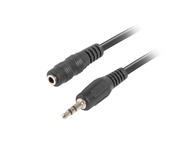 Cable estereo lanberg jack 3.5 mm macho - jack 3.5mm hembra 3m negro