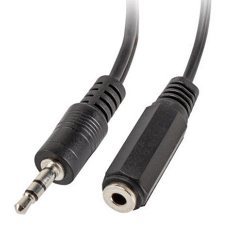 Adaptador lanberg jack stereo macho a jack stereo hembra x2 10 cm negro