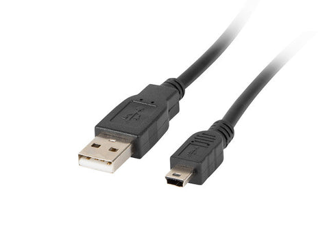 Cable usb lanberg 2.0 macho -  mini usb macho 1.8m negro