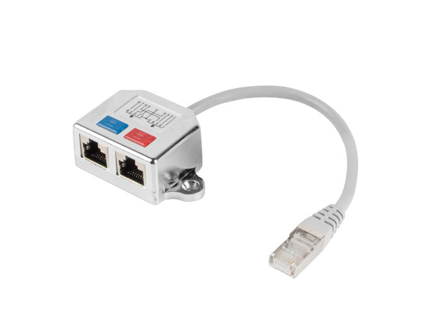 Adaptador lanberg splitter ethernet ftp rj45 a 2x rj45