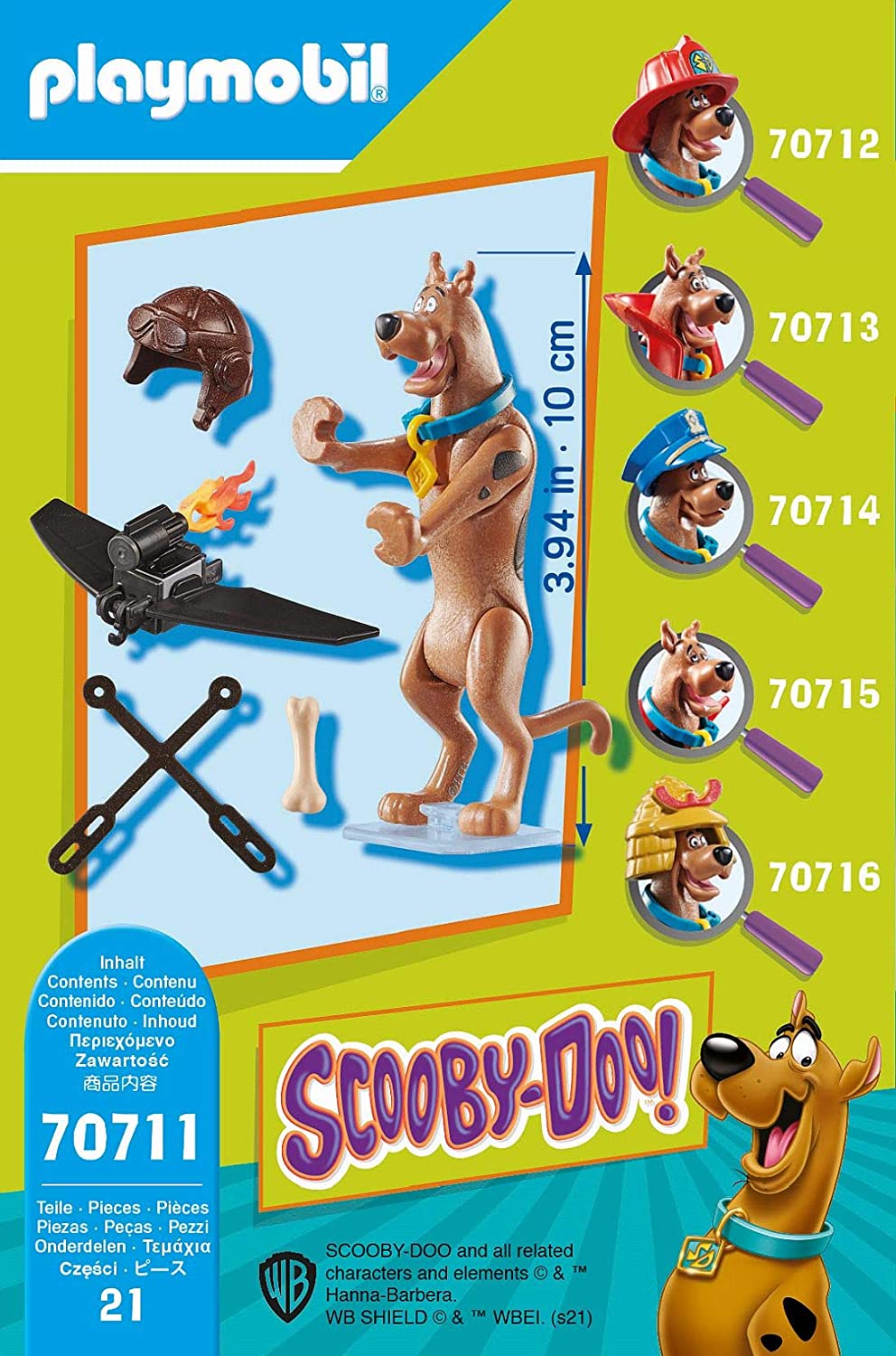 Playmobil scooby - doo! figura coleccionable piloto