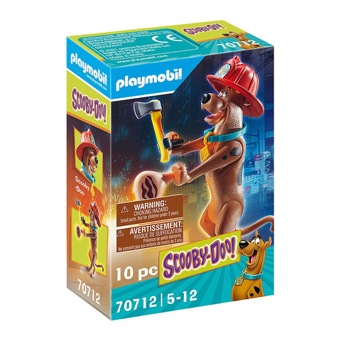 Playmobil scooby - doo! figura coleccionable bombero