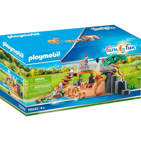 Playmobil diversion en familia recinto exterior de leones