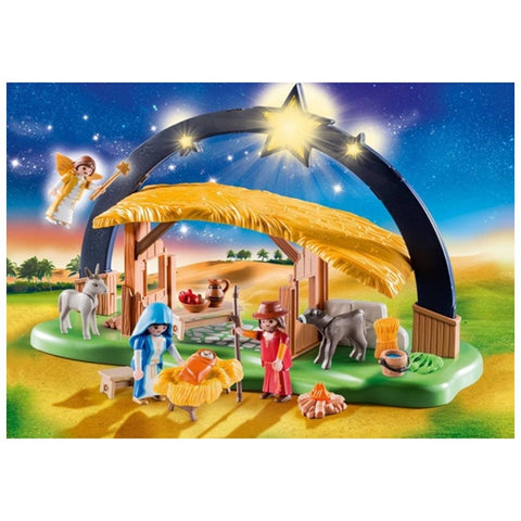 Playmobil navidad belen con luz