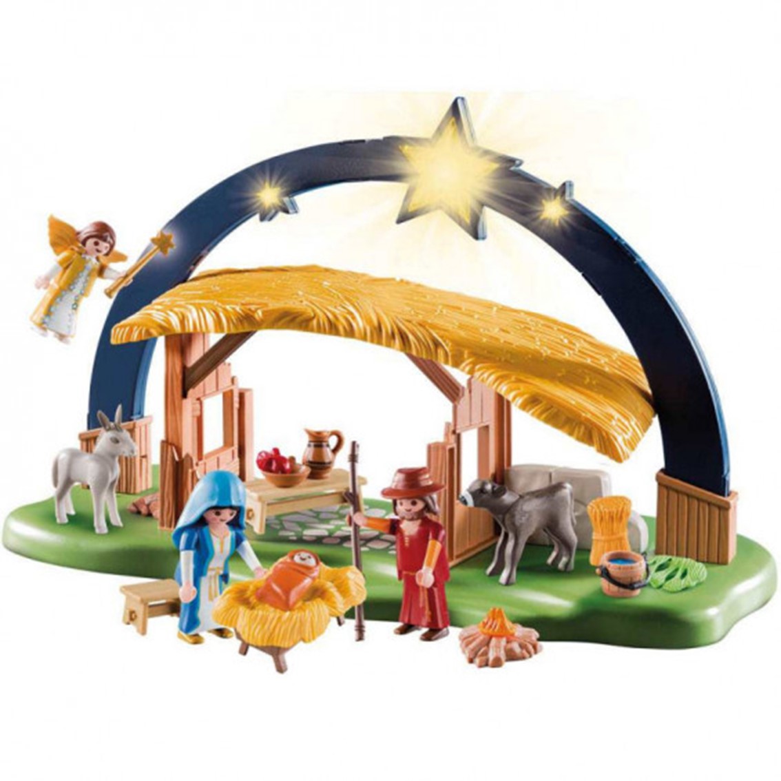 Playmobil navidad belen con luz