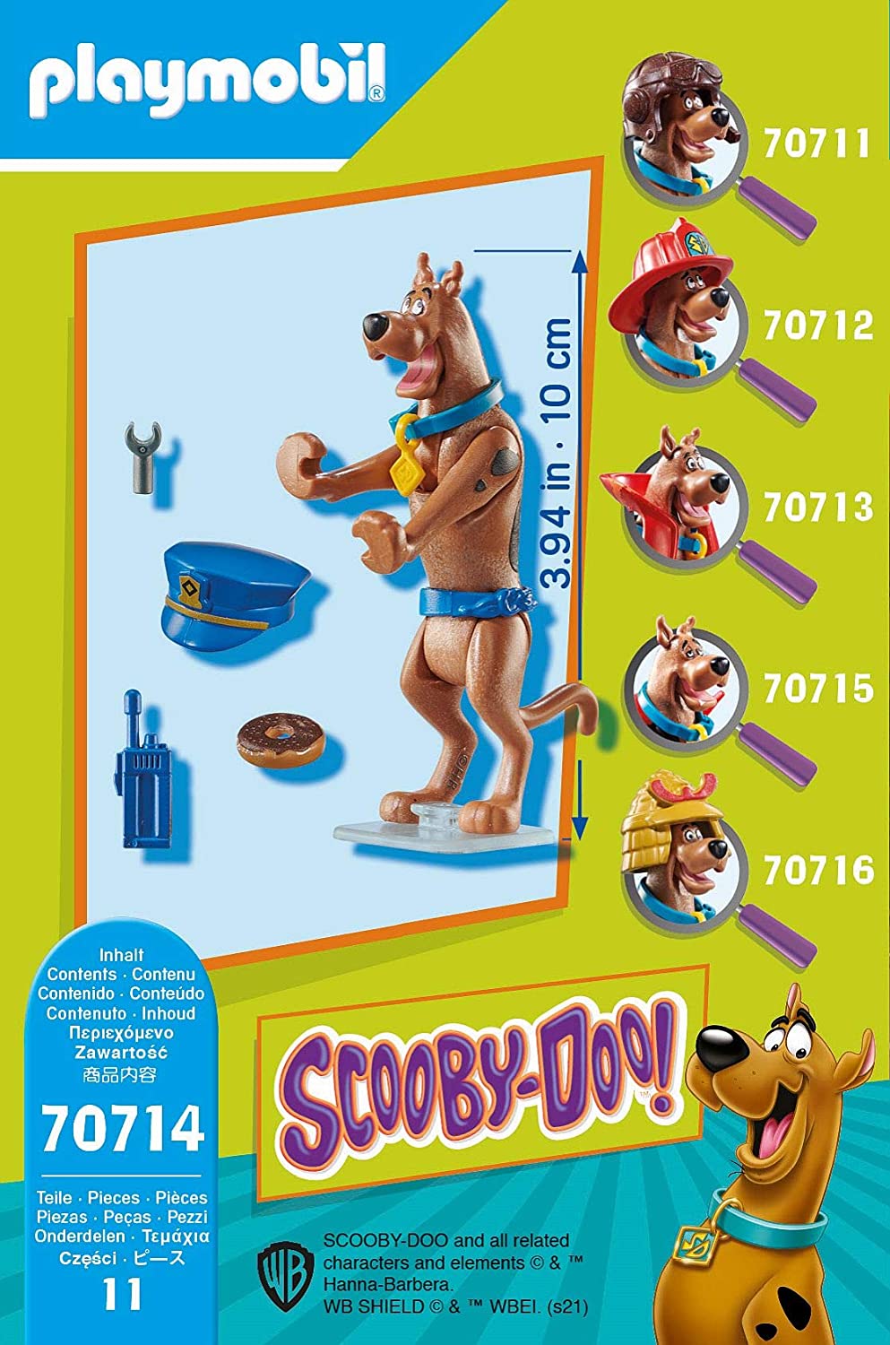 Playmobil scooby - doo! figura coleccionable policia