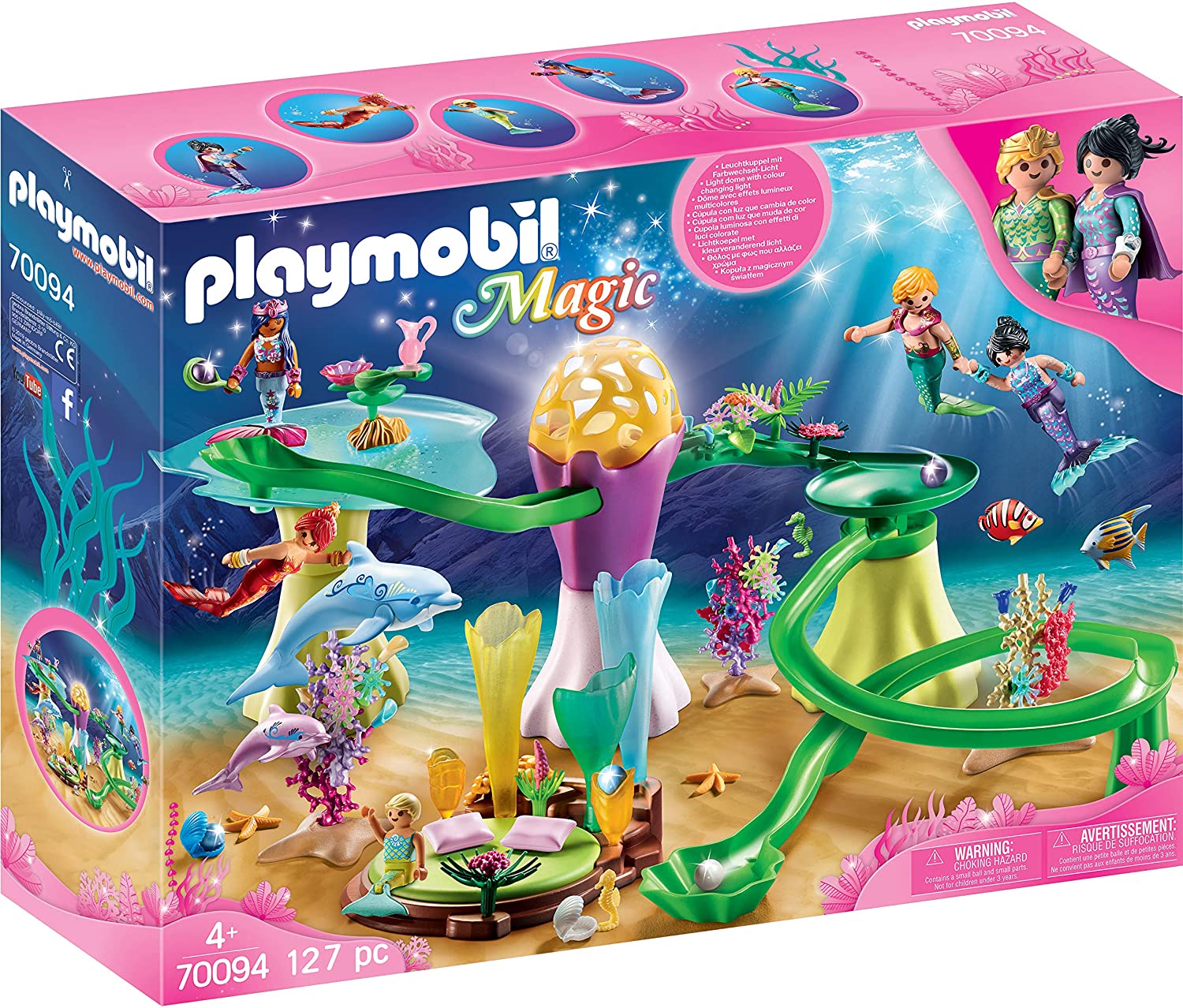 Playmobil cala de sirenas con cupula iluminada