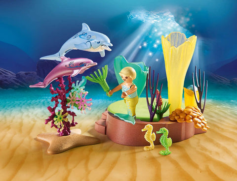 Playmobil cala de sirenas con cupula iluminada