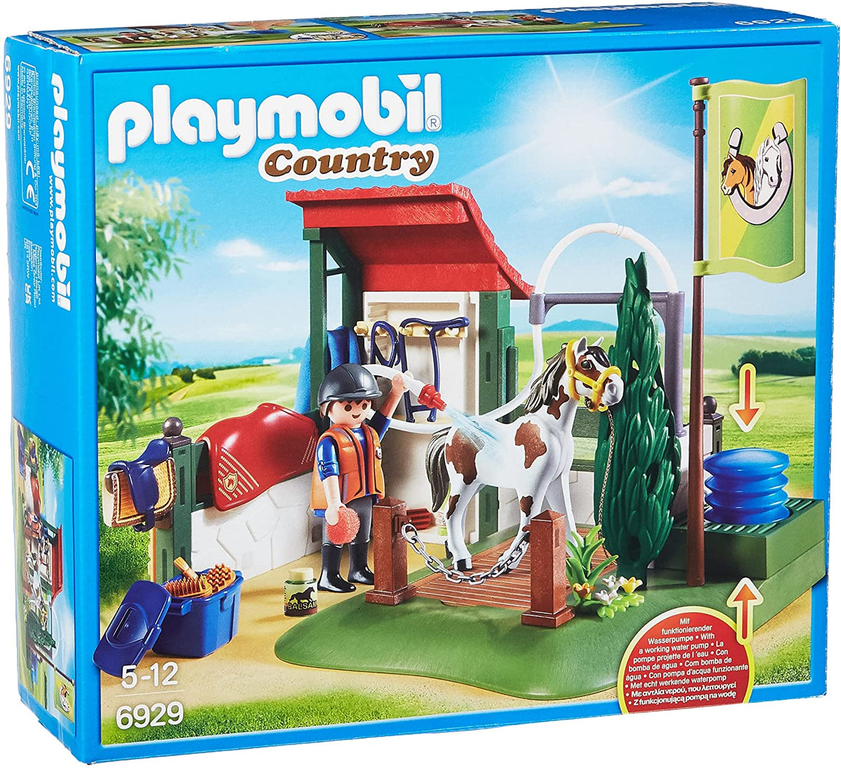 Playmobil set de limpieza para caballos