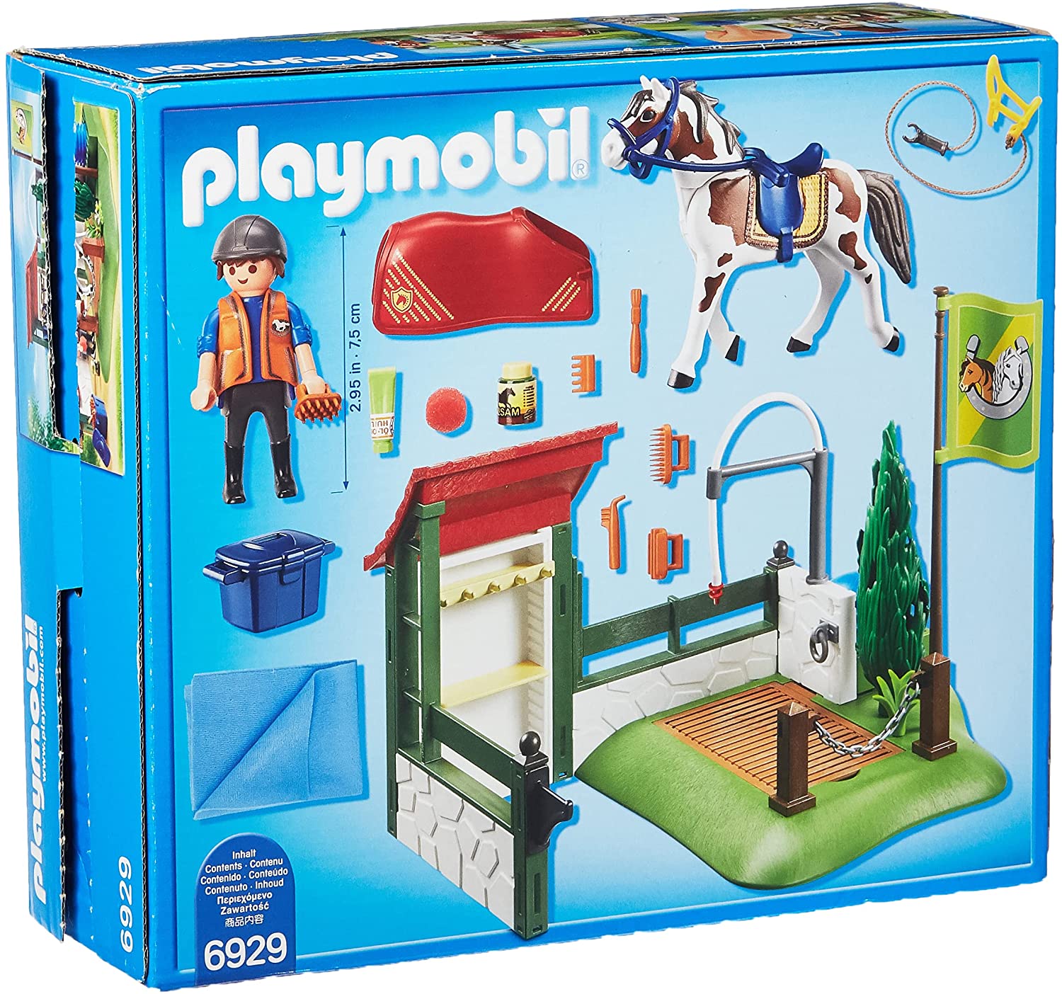 Playmobil set de limpieza para caballos