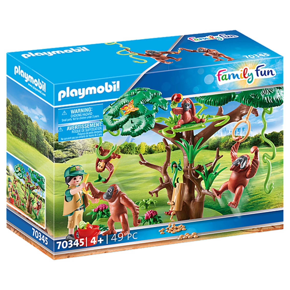 Playmobil orangutanes con arbol