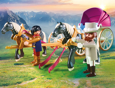 Playmobil carruaje romantico tirado por caballos