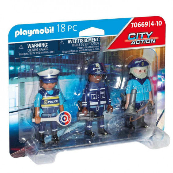 Playmobil ciudad set figuras policias