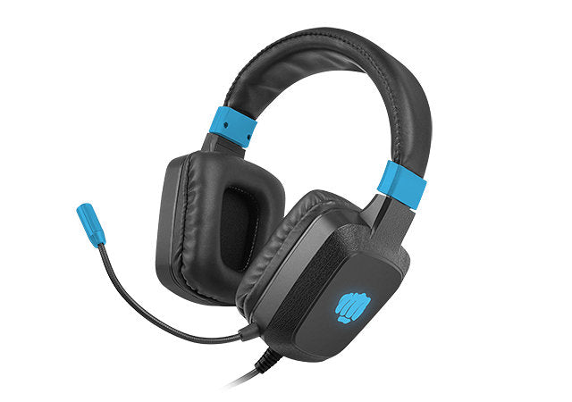 Auriculares gaming fury raptor rgb negro - azul