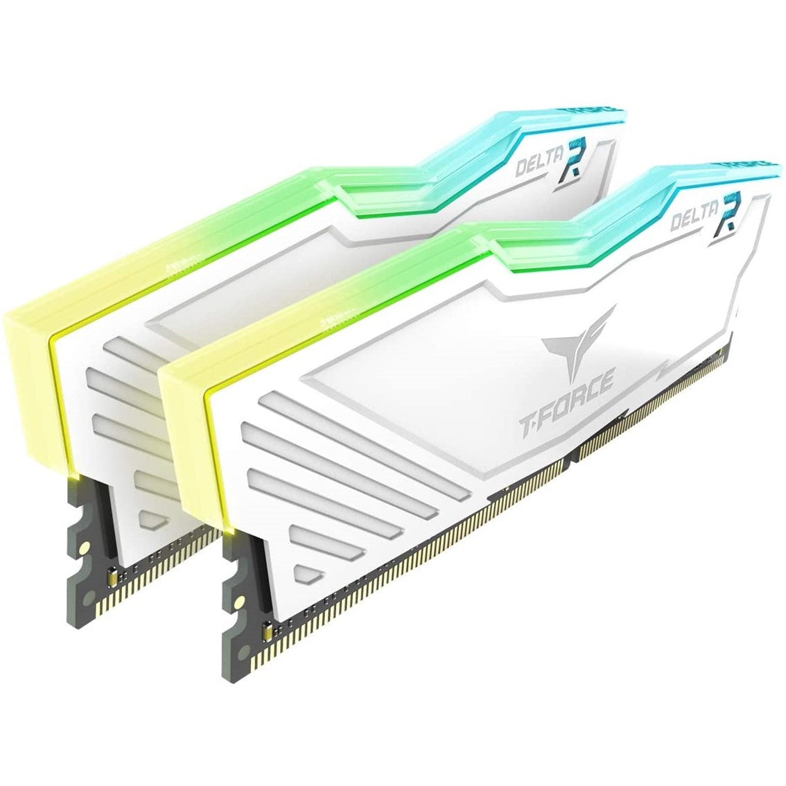 Memoria ram  ddr4 16gb 2x8gb 3200mhz teamgroup delta rgb blanco - cl 16 - 1.35v tf4d416g3200hc16cdc01