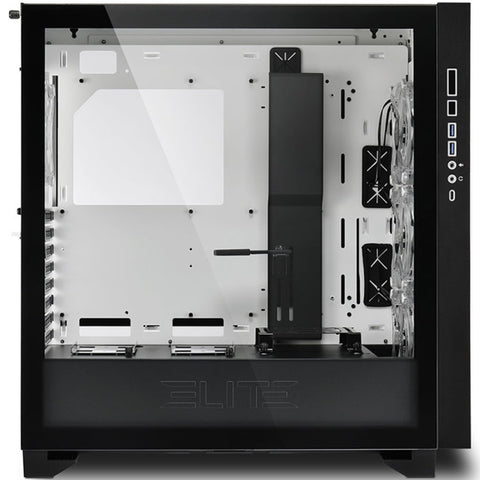 Caja sharkoon elite shark ca300h atx 2xusb3.0 sin fuente blanco