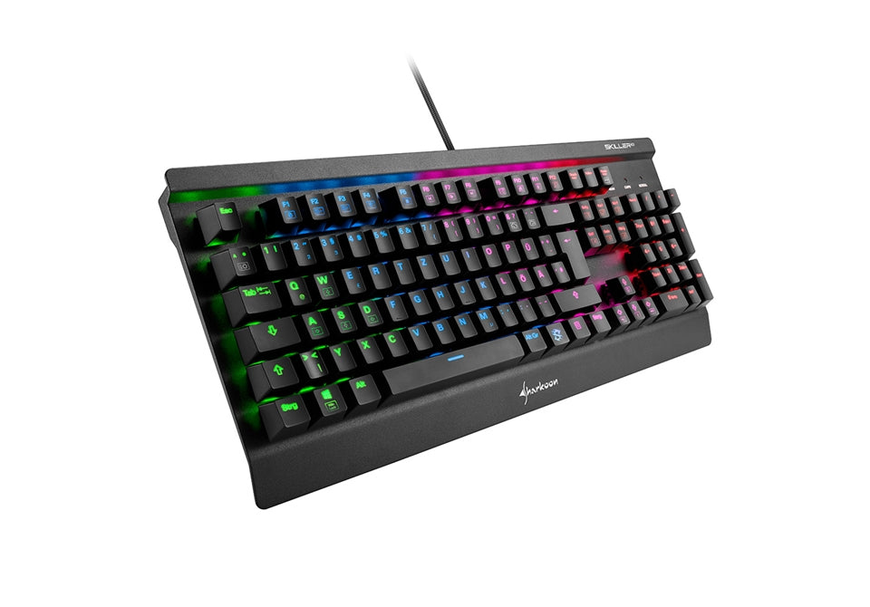 Teclado gaming sharkoon sgk3 mecanico rgb usb red switch