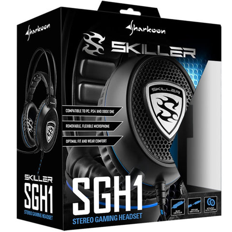 Auriculares gaming sharkoon skiller sgh1 negro microfono alambrico