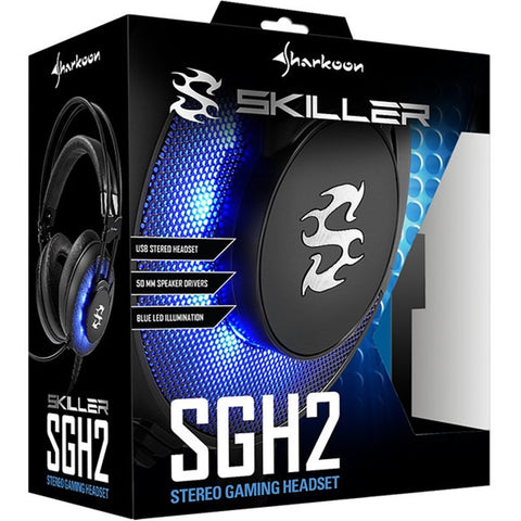 Auriculares gaming sharkoon skiller sgh2 negro microfono alambrico led