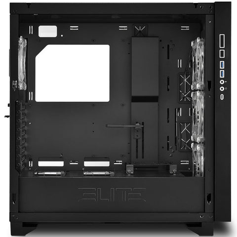 Caja sharkoon elite shark ca300h atx 2xusb3.0 sin fuente negro