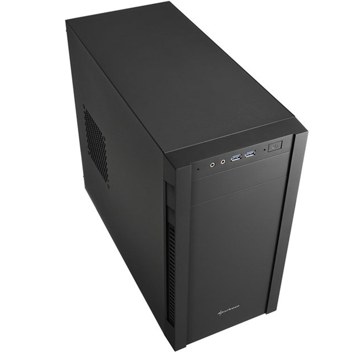 Caja sharkoon s1000 matx 2xusb 3.0 sin fuente negra