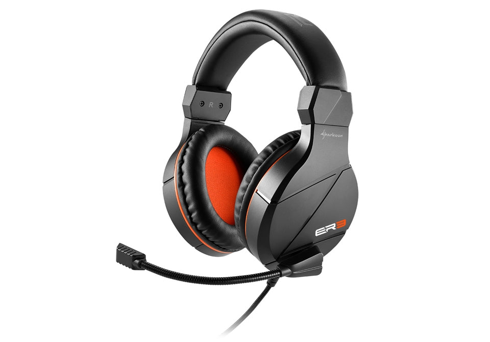 Auriculares gaming sharkoon rush er3 negro microfono alambrico