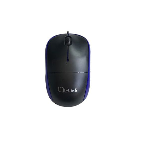 Raton optico usb l - link negro - azul