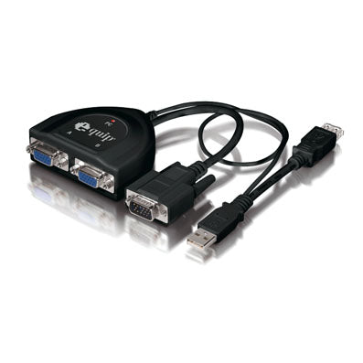 Splitter equip vga 2 puertos 450mhz alimentado por usb