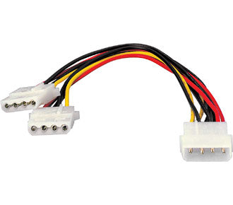 Duplicador cable de alimentacion atx  equip conector molex 5.25 x2